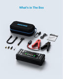 AVAPOW Jump Starter with Air Compressor, 5000A 150PSI Car Battery Jump Starter Portable with 4" HD Display 12V Jump Box & Battery Booster (8L Gas/8L Diesel) with Auto-Shutoff Tire Inflator