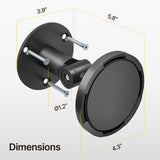 monTEK Anti-Theft Tablet Wall Mount Kiosk, Security Lock, Frameless, Black