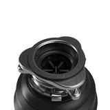 Karran 3/4 HP Quiet Garbage Disposal with Power Cord – Powerful Continuous Feed Food Waste Disposer, Stainless Steel Grinding System, Compact Easy Install Design with Dishwasher Connector, Septic Safe