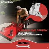 Push Cart Dolly by Wellmax, Moving Platform Hand Truck, Foldable for Easy Storage and 360 Degree