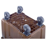 Commercial Laundry Cart, Heavy-Duty Plastic Linen Trolley for Hotel Housekeeping