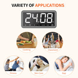 VOCOO Digital Kitchen Timer with 7.8” Extra Large Display, Magnetic LED with 3 Brightness, 4 Alarms and 3 Volume Levels, Battery Powered Countdown Count Up Timer for Cooking, Classroom, Home Gym