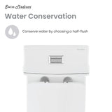 Forever SM-1T106 Concorde One Piece Toilet, Glossy White Swiss Madison