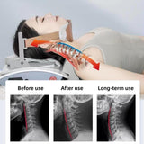 Cervical Neck Traction Device, Electric Cervical Spine Massager, 4-Point Positioning Support, with Remote Control, for Neck Pain Relief, Relieve Muscle Tension