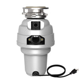 American Standard 10-US-ASD-1250 Premium Garbage Disposal with 3-Bolt Mount System and Odor Protection, 1-1/4 HP, Silver