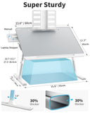 Laptop Lap Desk for Bed, SAIJI X-Large Adjustable Laptop Table