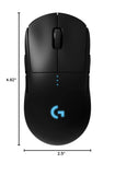 Logitech G Pro Wireless Gaming Mouse with Esports Grade Performance, Ergonomic Ambidextrous, 4-8 Programmable Buttons, and HERO 25K Sensor (Renewed)