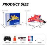 Red RC Plane for Kids Upgrade F-22 Raptor Fighter RC Airplane Remote Control Airplane Toys 2.4 GHZ Smart 6-axis Gyro Stabilizer RTF RC Jet Aircraft Easy to Fly Outdoor Toy RC Glider for Beginners