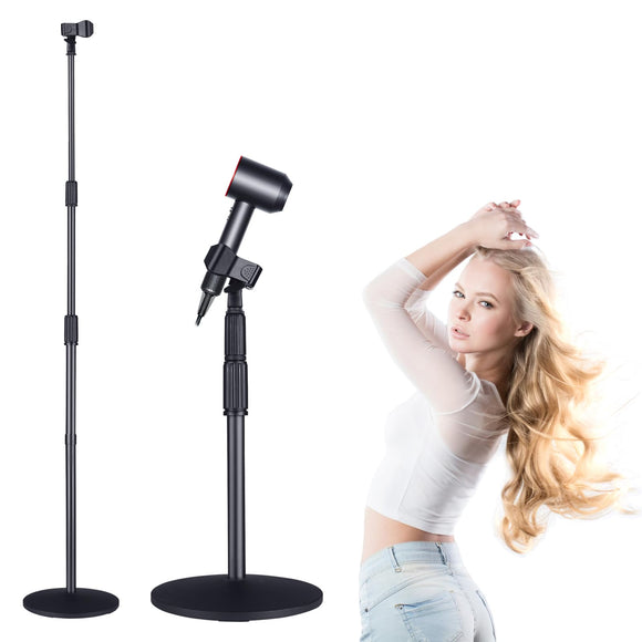 Hair Dryer Stand Holder 59in/150cm Height Adjustable Heavy Duty TAYUQEE