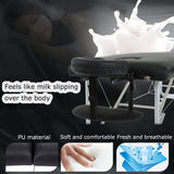 BestMassage Aluminium Massage Bed Portable Massage Table 24 inch Wide Lash Bed Height Adjustable 2 Folding Spa Table with Non-Woven Bag for Spa Footmassage Facial CareSpa Tattoo