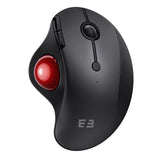 seenda Wireless Trackball Mouse, Ergonomic Bluetooth Mouse,Black&Red