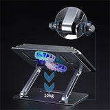 DTTLYQF Laptop Stand All-Aluminum Fan Cooling Folding Lifting Computer