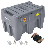 Garvee Portable Fuel Tank, 128 Gallon, 12V Electric Pump, Gray