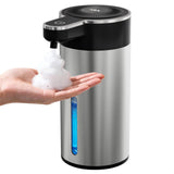 Automatic Foaming Soap Dispenser Touchless, Clog-Free Pump, 0.2s Fast Sensor, USB-C Rechargeable &13.5 oz/400ml Rechargeable, 4 Adjustable Liquid Levels, IPX5 Waterproof,Level Display