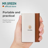 MR.GREEN Colorful Manicure Set Practical Pedicure Kits Nail Clippers Personal Care Tools Facial Hair Scissors with Fashion Case (Mr-6685 Brown)