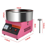 Cotton Candy Machine Commercial,Pink Electric Candy Floss Machine for Outdoor Birthday Parties,Cotton Candy Machine for Family Events, Ball Games, Festivals