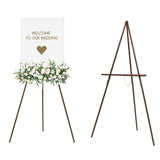 MEEDEN Easel Stand for Wedding Sign: Wood Tripod for Display Poster Board