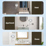 Hotel Wall Mount Hair Dryer for Bathroom with Night Light, 110V, Quiet, Overheat Protection, Negative Ion Technology