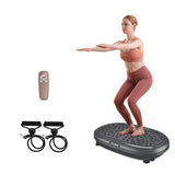 EILISON FitMaxx 3D XL Vibration Plate Exercise Machine - Whole Body Workout Vibration Platform w/Loop Bands - Lymphatic Drainage Machine for Weight Loss, Shaping, Recovery (Fitmaxx Black)