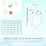 Yohip Ultra-Slim Bidet Attachment for Toilet - Dual Nozzle (Feminine & Posterior Wash) | Lead-Free Stainless Steel Valve | Non-Electric Adjustable Water Pressure | 2.48" Slim Fit Standard Toilets