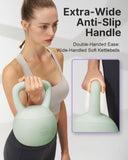 YOTTOY Soft Kettlebell,Kettlebell Anti-Slip Grip Weight for Home Workouts, Kettlebells Set Strength and Safety Guaranteed (15LB-Green)