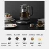 Joydeem Hot Tea Maker, Glass Electric Kettle with Auto Lift Tea Infuser and Temperature Control, 1.7L, JD-ZC6088G