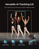 OBSBOT Tiny 3 AI-Powered Spatial Audio 4K Webcam, AI Tracking PTZ Camera