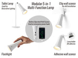 Rechargeable Battery Operated Wall Sconce Drill-Free Installation;No in-Wall Wiring Required, Dimmable LED Lights, 360° Rotation,Magnetic Light