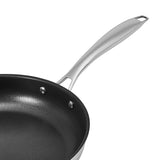 2-Piece Non-Stick Stainless Steel Fry Pan Set, 10-Inch and 8-Inch Amazon Basics