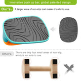 Dolibest Push Up Bars, Pushup Stands with Anti-Slip Soft Plastic Push Up Handles, Bottom Anti-Slip Pad, Strength Training Equipment Home Gym Fitness Body Building Muscle Training Workout (2PCS) Dolibest