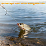 Yatrouys Telescopic Fish Gaff with Stainless Sea Fishing Spear Hook Tackle for Freshwater Offshore Fishing Boating and Outdoors (M:15.7-39.4inch)