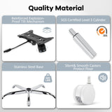 Office Chair,Ergonomic Mesh Desk Chair with Adjustable Lumbar Support,Computer Chair with Flip-up Armrests,