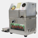WYDDDARY 24V DC or 110V AC Electric Sugarcane Juice Extractor Electric 4 Rollers Sugar Cane Juicer Outdoor Juicer with Transformer and Transparent Window 450W