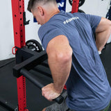 Titan Fitness T-3 Series Y-Dip Bar, Rack Mounted Dip Attachment, 500 LB Capacity, Fits 2 x 3 Tubular Steel Titan Fitness