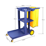 This Janitor-Housekeeping Cart on Wheels Commercial Cleaning Cart Janitorial Cart Heavy Duty Cleaning Utility Service Cart for Catering Mall Hotel Office,Gray