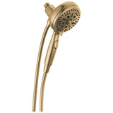 Delta 7-Setting Brushed Gold Handheld Shower Head with H2Okinetic Spray, Hand Held Shower Head with Hose, 1.75 GPM Flow Rate, Champagne Bronze 54810-CZ-PK