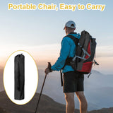 SAILARY Folding Camping Chairs Portable Outdoor Chair for Camping, Fishing, Beach, Picnic, Lightweight High Back Foldable Chair with Cup Holder & Storage Bag, Supports 300lbs, Black