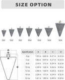 3lb Box Pyramid Fishing Sinker Weights Lead Weight Saltwalter Fishing Weights for Surf Fishing, 10oz, 5 Pack BLUEWING