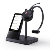 4" Screen, DECT Headset for Teams, Zoom Skype Certified, Bluetooth Headset with 525ft Range, Speaker, 13h Call Time Yealink
