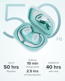 Cleer ARC 3 Open Ear Headphones - Dolby Audio, Snapdragon Sound True Wireless Earbuds, 50Hr Battery, Blue Cleer