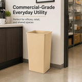 Getzi 5 Pack Beige 50 Gallon Square Commercial Trash Can