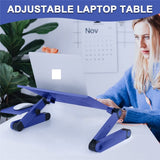 Adjustable Lap Aluminum Laptop Desk for Bed Table Ergonomic Portable