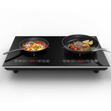 Double Induction Cooktop, 110V 4000W Electric cooktop, Hot Plate LED Sensor Touch Energy-Saving Portable Induction Cooktop VBGK