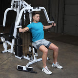 Body-Solid (EXM2500LPS) Multi-Station Home Gym Machine, Arm & Leg Strength Training Functional Exercise Workout Station, 210lbs. Weight Stack with Leg Press Body-Solid