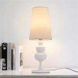 Luescheo Table Lamp with Cloth Shade Bedside Lamp Desk lamp