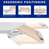 VIVO Light Wood Under Desk 25 x 10 inch Keyboard Tray, MOUNT-KB03C
