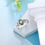 Oseew 2027 Custom Oval Birthstone Class Ring for Men Women