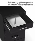 File Cabinet for Letter/Legal Files, 3-Drawer, Letter/Legal Compatible, Locking