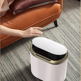 ASWRTYJO Smart Sensor Trash Can Automatic Household Bathroom