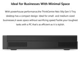 Lenovo ThinkCentre neo 50q Gen 5 1L Mini Desktop, Intel Core 5 210H 8-Core